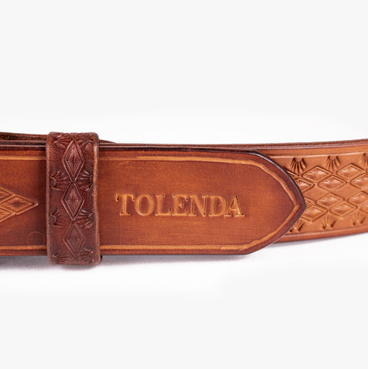 CEINTURE - Mahogany Losange TOLENDA