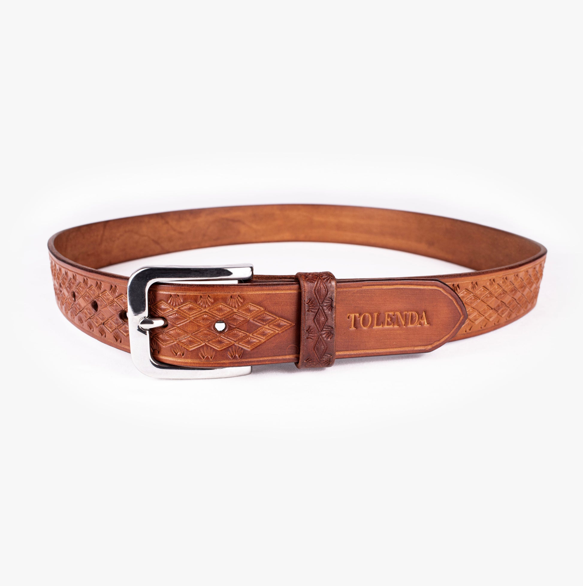 CEINTURE - Mahogany Losange TOLENDA