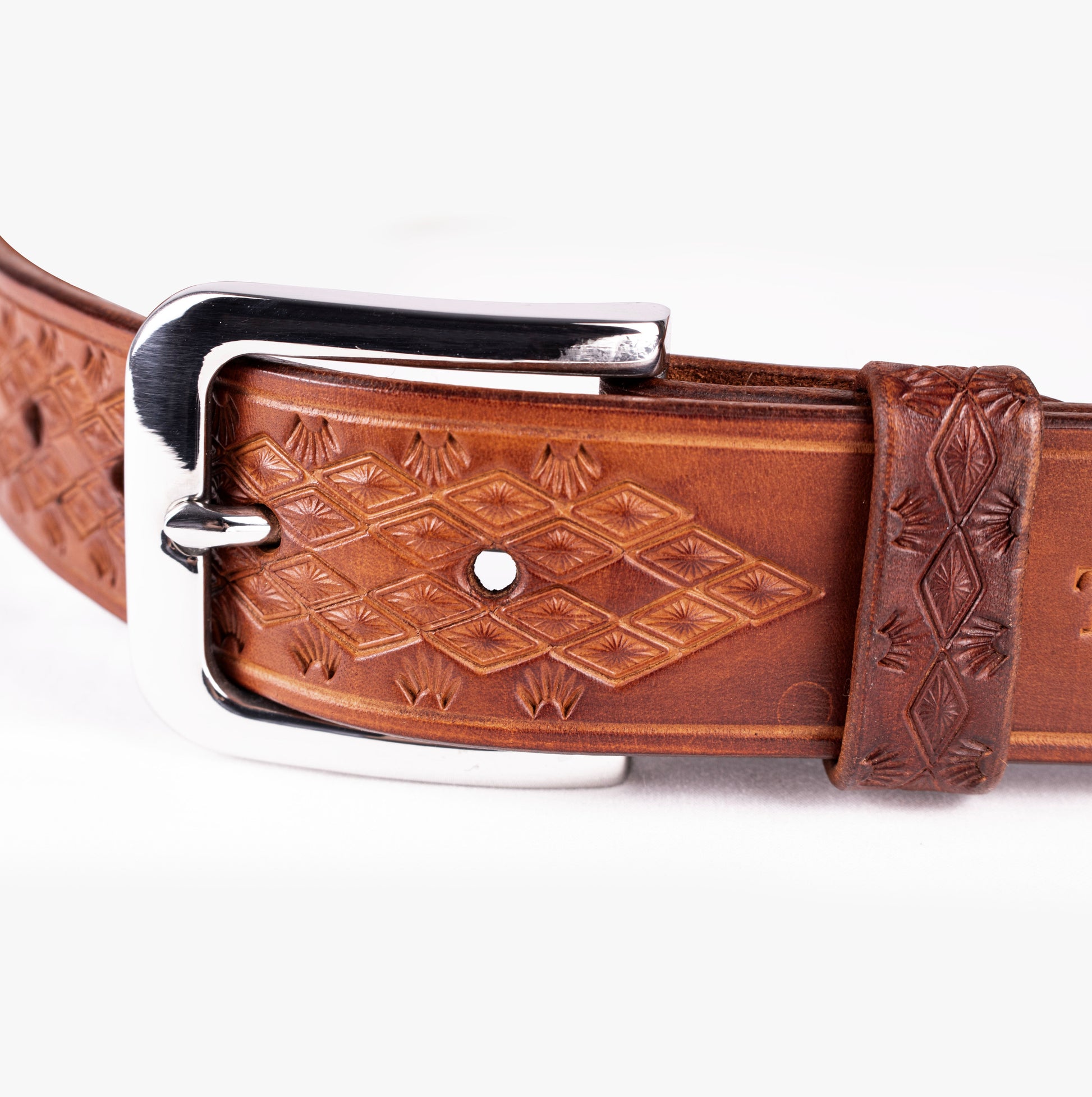 CEINTURE - Mahogany Losange TOLENDA