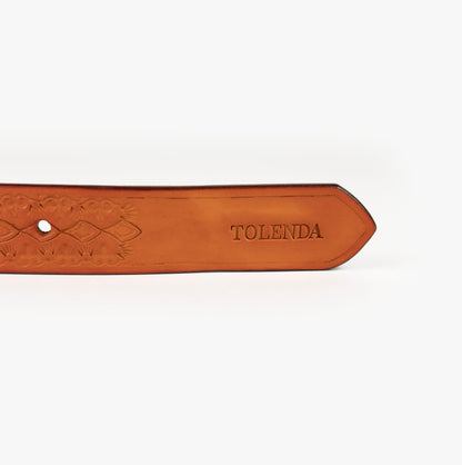 CEINTURE - Saddle tan losange TOLENDA