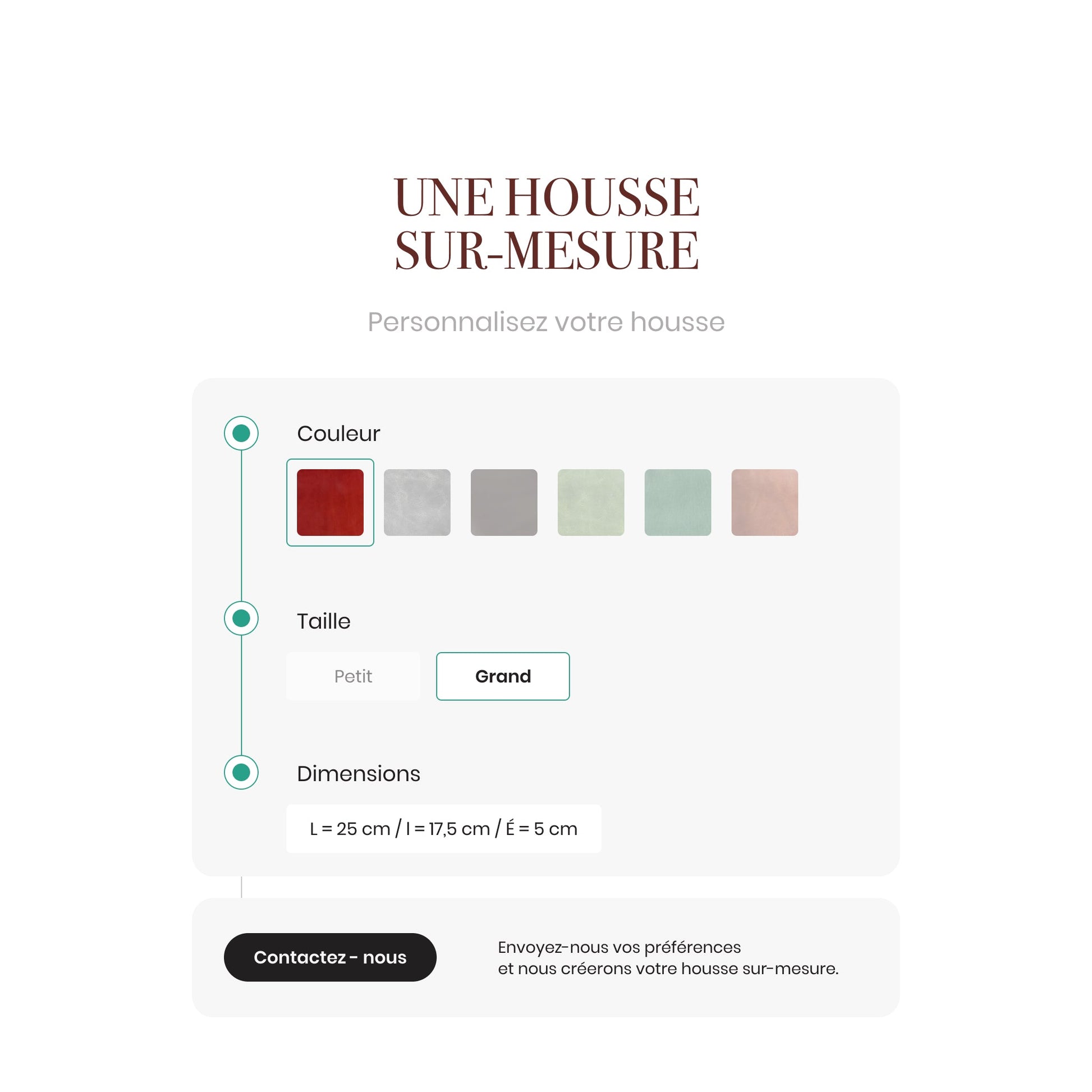 Une Housse sur-Mesure - Étui TOLENDA