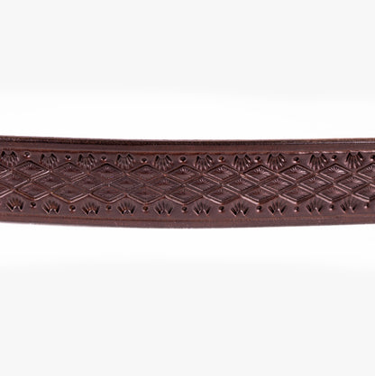 CEINTURE - Dark Brown Losange TOLENDA