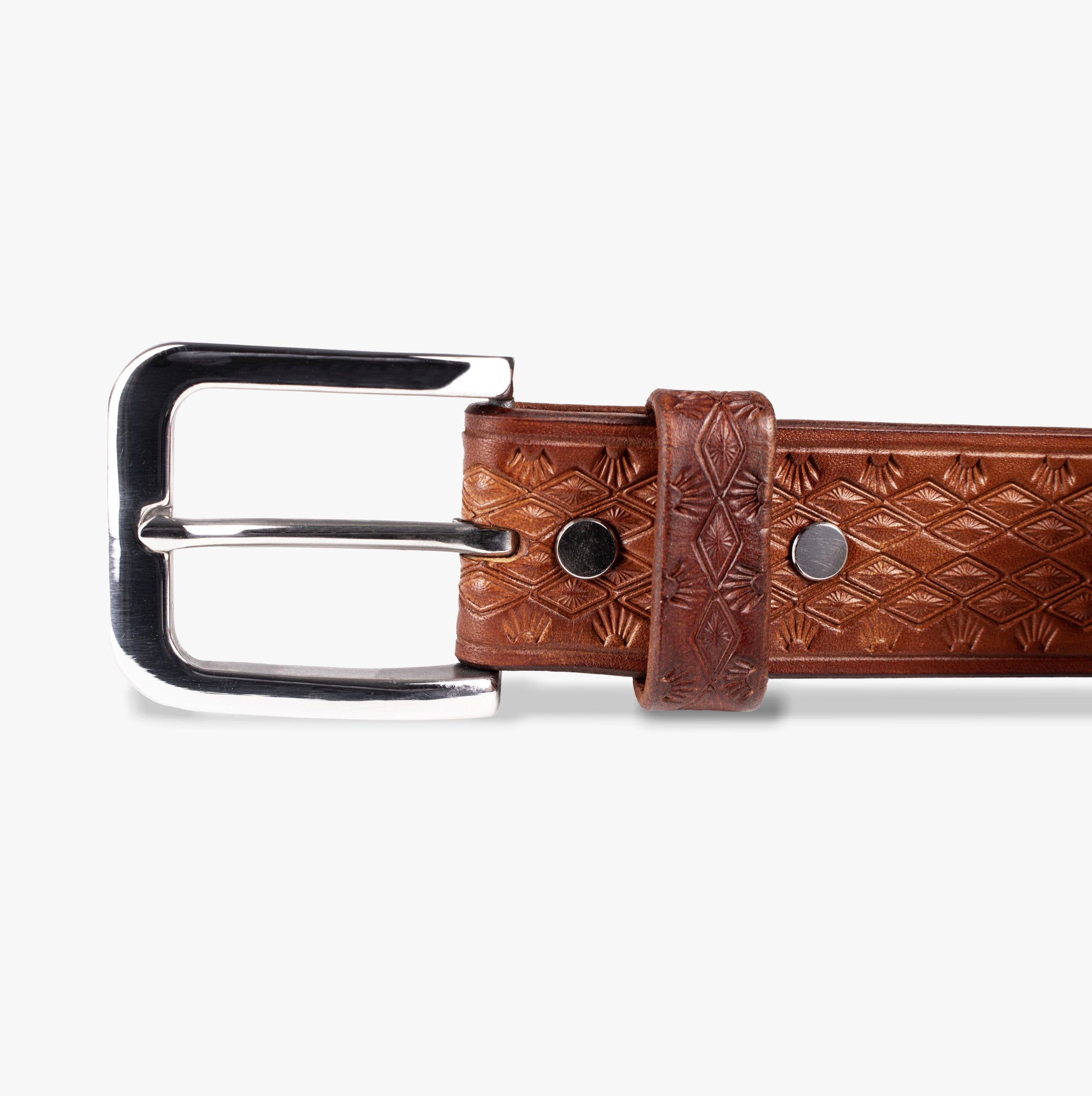 CEINTURE - Mahogany Losange TOLENDA
