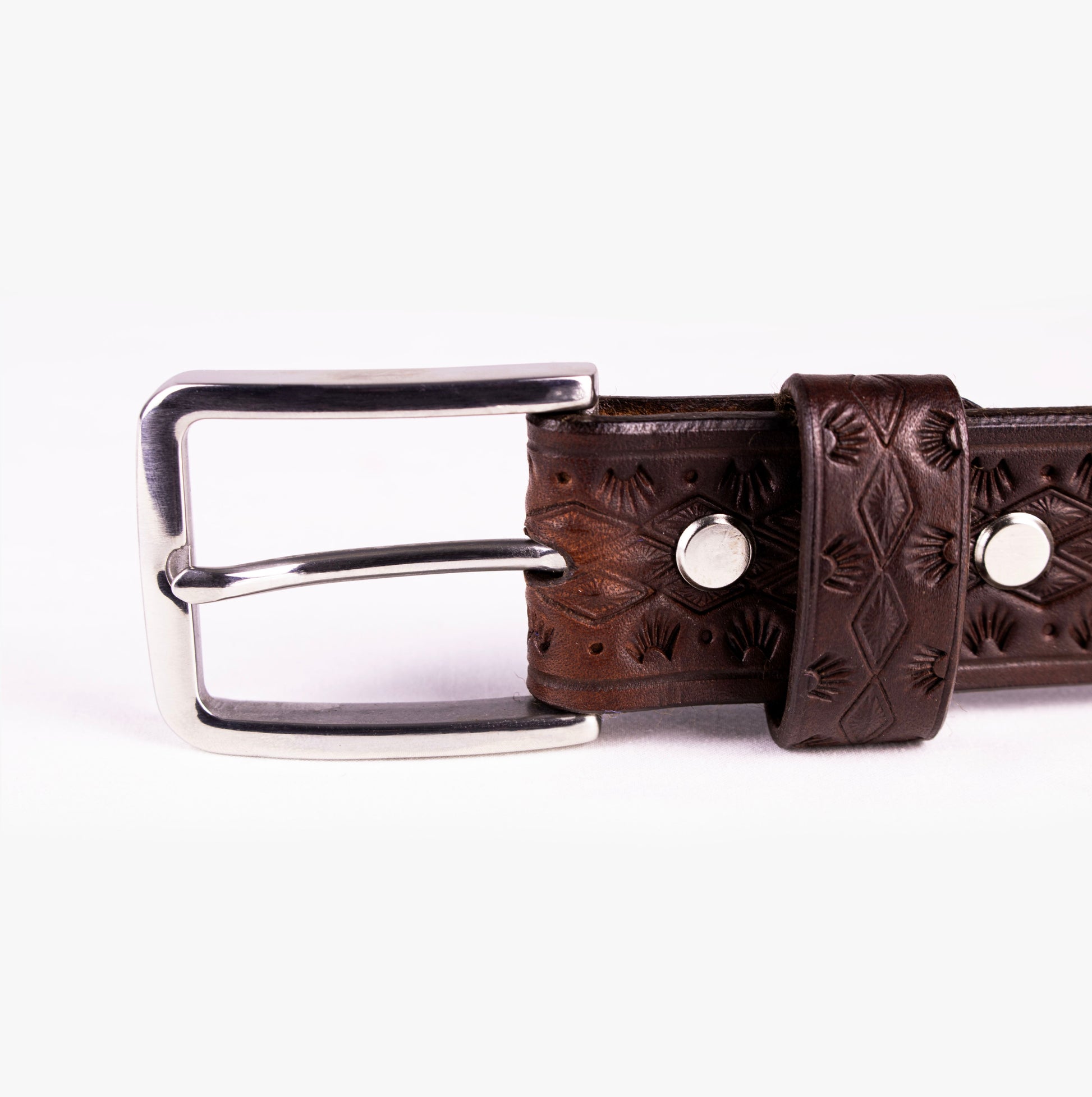 CEINTURE - Dark Brown Losange TOLENDA