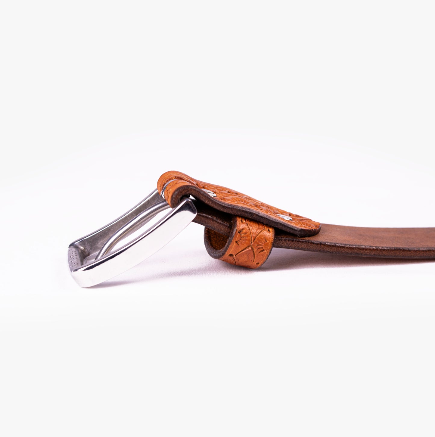 CEINTURE - Saddle tan losange TOLENDA